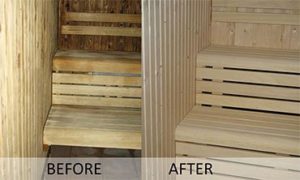 sauna wood work in san diego